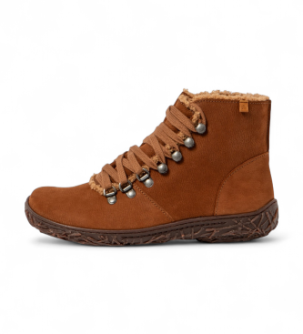 El Naturalista Bottines en cuir marron N5456