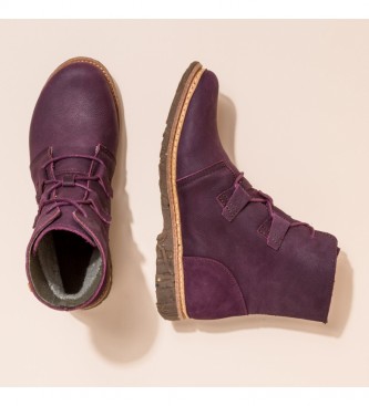 El Naturalista Leather ankle boots N5470 Angkor purple