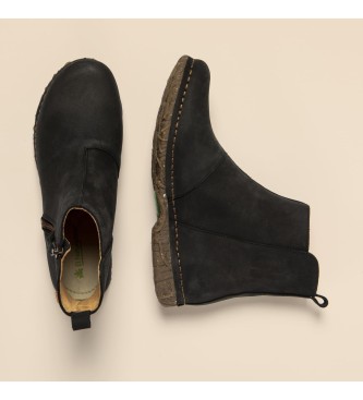 El Naturalista Botins em pele N5472 Pleasant Black/Angkor