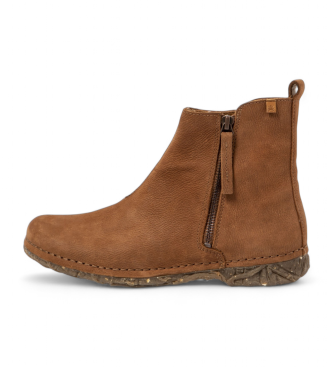 El Naturalista Brown leather ankle boots N5472