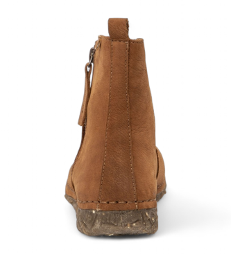 El Naturalista Brown leather ankle boots N5472