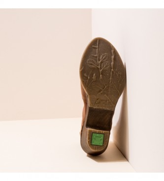 El Naturalista Leather ankle boots N5492 Natural Grain Wood / Sylvan -heel height: 5.5cm