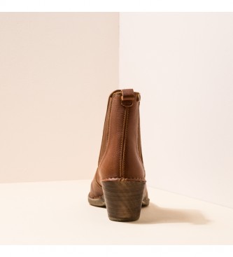 El Naturalista Leather ankle boots N5492 Natural Grain Wood / Sylvan -heel height: 5.5cm