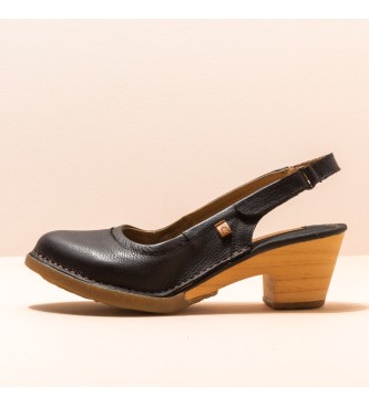 EL NATURALISTA Sandalias de piel Natural Grain Black Sylvan negro -Altura tacn: 6cm-