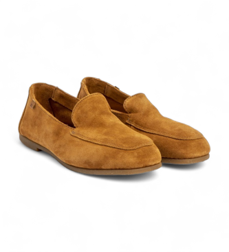 El Naturalista Leren mocassins N5509 Bruin Croch