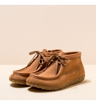 EL NATURALISTA Leather ankle boots N5511 Camel networks