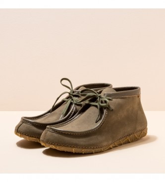 El Naturalista Leather ankle boots N5511 Khaki networks