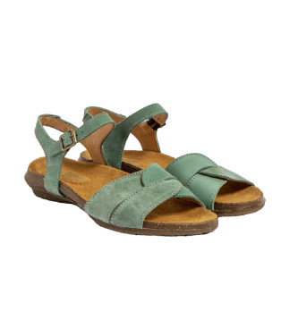 El Naturalista Leather Sandals N5557 Wakataua green