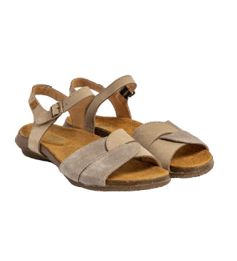 El Naturalista Leather sandals N5557 grey