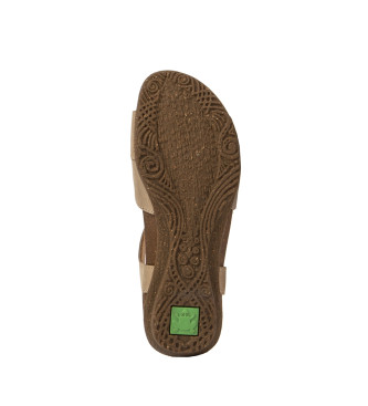 El Naturalista Leren sandalen N5557 grijs