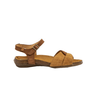 El Naturalista Bruine leren sandalen N5557