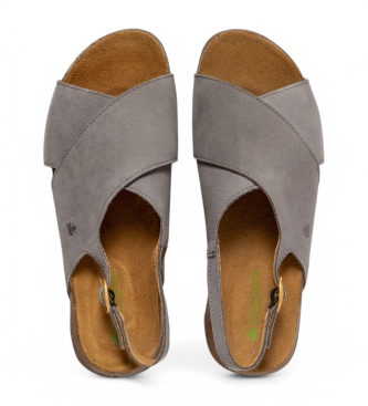 El Naturalista Sandalias de piel N5558 Wakataua azul grisceo