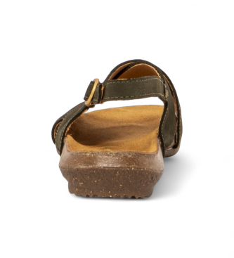 El Naturalista Leather Sandals N5558 Wakataua green