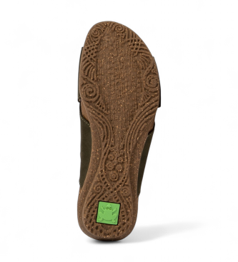 El Naturalista Leather Sandals N5558 Wakataua green