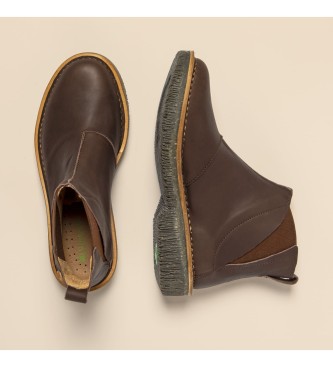 El Naturalista Skórzane buty za kostkę N5570 Volcano brązowe