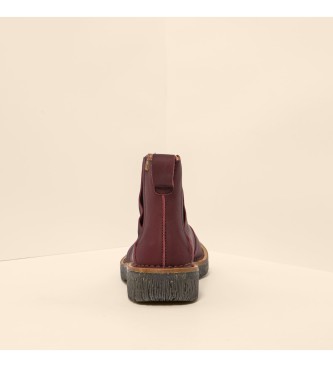 El Naturalista Skórzane buty za kostkę N5570 Wax Nappa Cherry/Volcano