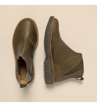 El Naturalista Skórzane buty za kostkę N5570 Wax Nappa Forest/Volcano