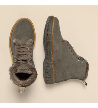 El Naturalista Skórzane buty za kostkę N5579 Lux Suede Grafit/Volcano