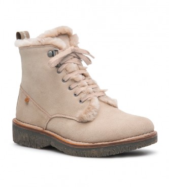 El Naturalista Leather ankle boots N5579 Lux beige