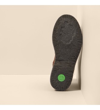 El Naturalista Skórzane buty za kostkę N5580 Volcano brązowe