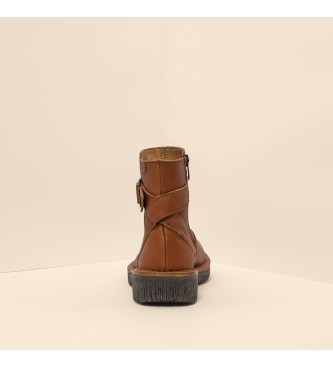 El Naturalista Leather Ankle Boots N5580 Volcano brown