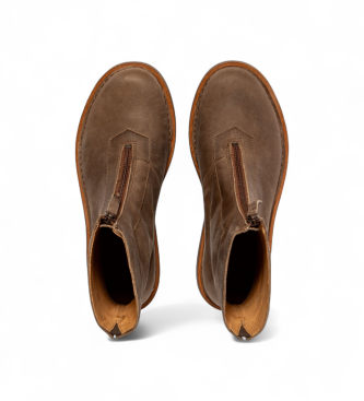 El Naturalista Leren enkellaarsjes N5581 beige