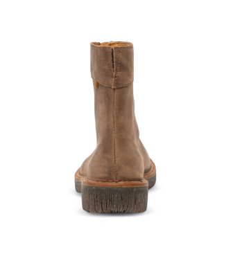 El Naturalista Leren enkellaarsjes N5581 beige
