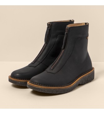 El Naturalista Bottines en cuir N5581 Volcano noir