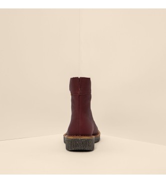 El Naturalista Leather Ankle Boots N5581 Volcano maroon