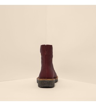 El Naturalista Bottines en cuir N5581 Volcano maroon