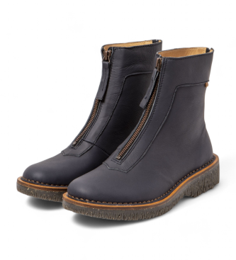 El Naturalista Stivaletti in pelle blu navy N5581