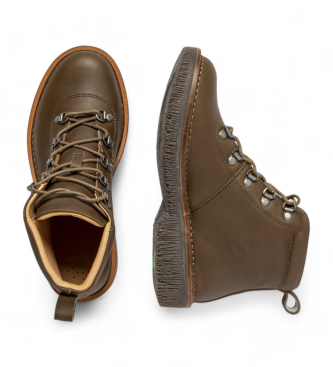 El Naturalista Bottines en cuir N5583 Vert volcan