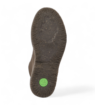 El Naturalista Bottines en cuir N5583 Vert volcan