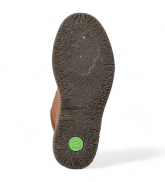 El Naturalista Skórzane buty za kostkę N5583 Volcano brązowe