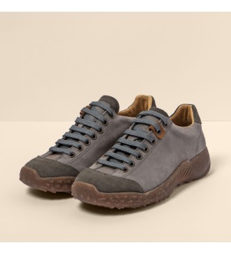 El Naturalista Sapatos de couro N5622 Pleasant-Lux Suede cinzento