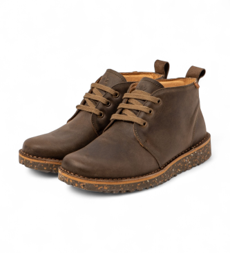 El Naturalista Leather ankle boots N5630 green