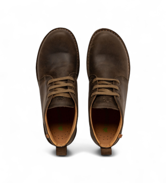 El Naturalista Leather ankle boots N5630 green