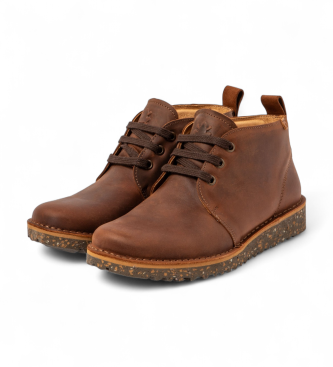 El Naturalista Arizona brown leather ankle boots