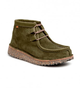 El Naturalista Leather ankle boots N5631 Lux green