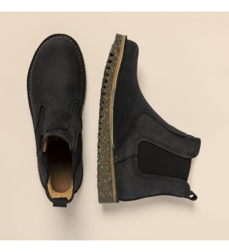 El Naturalista Skórzane buty za kostkę N5632 Felsen czarne