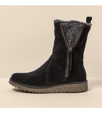 El Naturalista Leather boots N5633 Silk Suede black