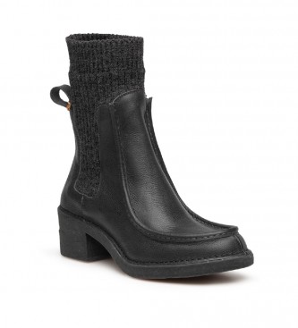 El Naturalista Leather boots N5661 black - Heel height 5.5cm