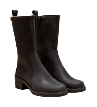 El Naturalista Leather boots N5662 black - Height heel 5.5cm