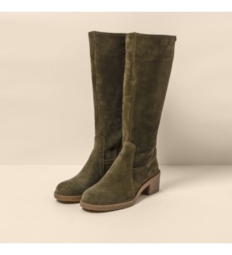 El Naturalista Leather Boots N5663 Ticino green -Heel height 5,5cm