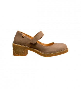 El Naturalista Leather Sandals N5664 Ticino brown -Heel height 5,5cm