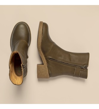 El Naturalista Skórzane buty za kostkę N5666 Ticino brązowe