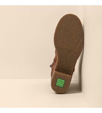 El Naturalista Usnjeni škornji N5666 Wax Nappa rjavi - višina pete: 5,5 cm
