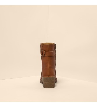El Naturalista Leren laarzen N5666 Wax Nappa bruin -Helphoogte: 5,5cm