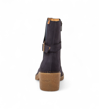 El Naturalista Leren enkellaarsjes N5669 blauw