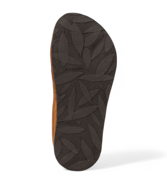 El Naturalista Brown N5670 Bare leather ballet pumps